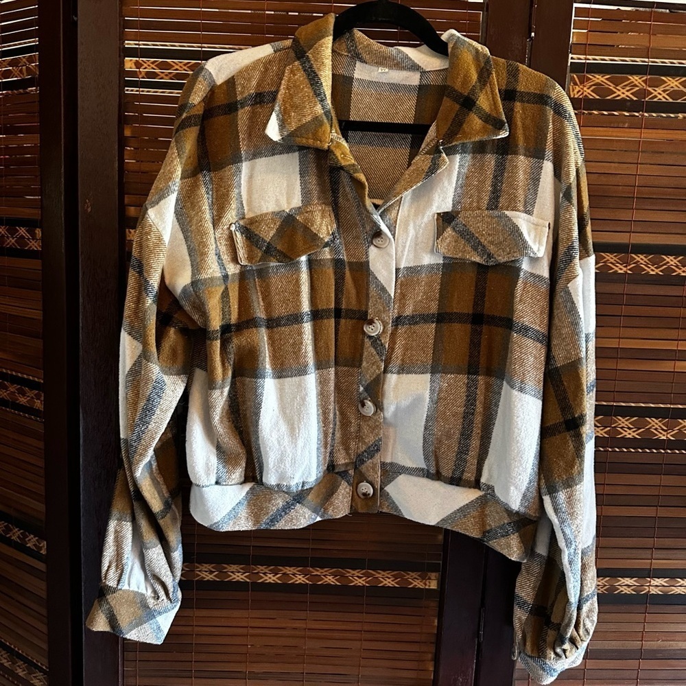 🌟3/$20🌟 Plaid Shirt Jacket Shacket